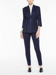 Shine Stitch Jacket Color Indigo