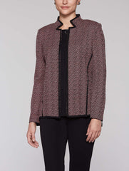 Tweed Pattern Jacket Color Autumn Blaze/Black/Dawn