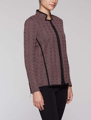 Tweed Pattern Jacket Color Autumn Blaze/Black/Dawn