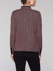 Tweed Pattern Jacket Color Autumn Blaze/Black/Dawn