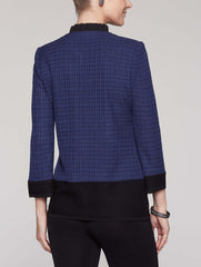 Pocket Detail Jacket Color Mazarine/Black