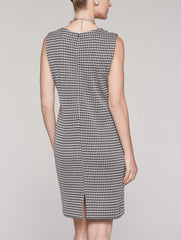 Herringbone Dress Color Linen/Black