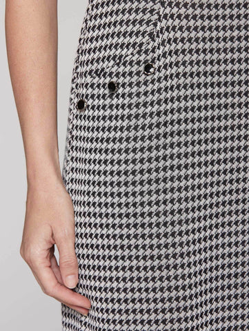 Herringbone Dress Color Linen/Black