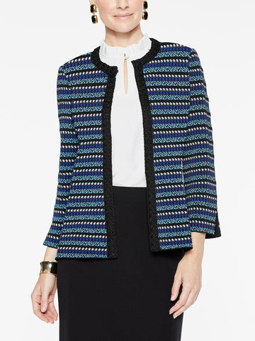 Mini Pattern Jacket Color China Blue/Blue Flame/Marble Grey