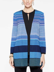 Bright Stripe Jacket Color China Blue/Blue Flame/White