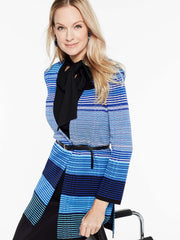 Bright Stripe Jacket Color China Blue/Blue Flame/White