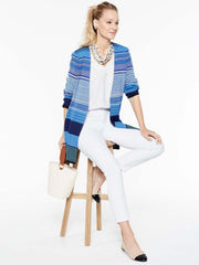 Bright Stripe Jacket Color China Blue/Blue Flame/White
