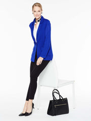 Patch Pocket Textured Blazer Color Blue Flame