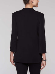 Contrast Trim and Grommet Jacket