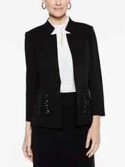 X-Laced Pocket Jacket Color Black