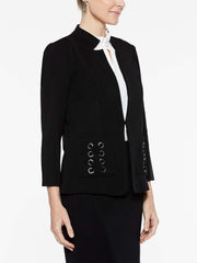 X-Laced Pocket Jacket Color Black