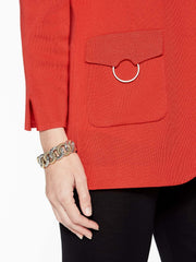 Patch Pocket Jacket Color Tangier Orange