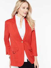 Patch Pocket Jacket Color Tangier Orange