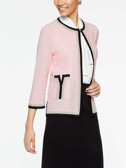 Crochet V-Pocket Jacket