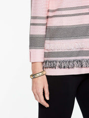 Multi Stitch Fringe Jacket