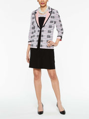 Contrast Soft Plaid Jacket