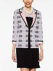Contrast Soft Plaid Jacket