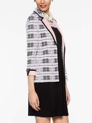 Contrast Soft Plaid Jacket