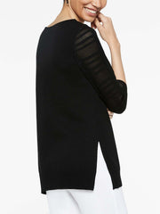 Sheer Top Knit Tunic