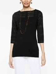 Sheer Top Knit Tunic