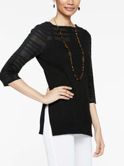 Sheer Top Knit Tunic