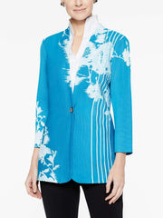 Floral Lines Jacquard Jacket
