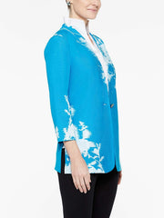 Floral Lines Jacquard Jacket