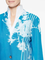Floral Lines Jacquard Jacket