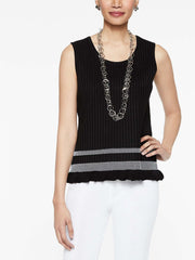 Smocked Hem Tank Top
