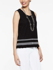 Smocked Hem Tank Top