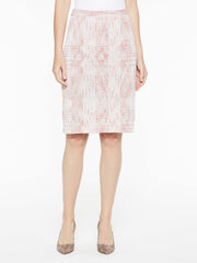 Multi-Tweed Skirt Color Tangier Orange/Almond Beige/White