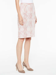 Multi-Tweed Skirt Color Tangier Orange/Almond Beige/White