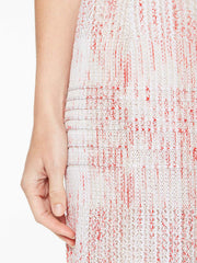 Multi-Tweed Skirt Color Tangier Orange/Almond Beige/White