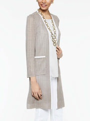 Sheer Beed Trim Duster