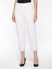 White Lined Ankle Pant