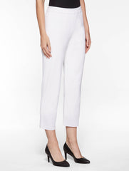 White Lined Ankle Pant