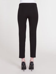 Black Stretch Cotton Ankle Pant