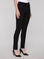 Black Seam Detail Slim Pant