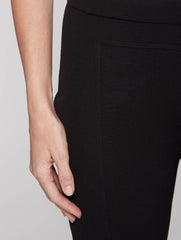 Black Seam Detail Slim Pant