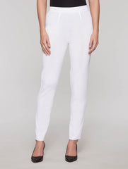 White Slim Leg Pant