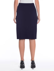 Navy 25" Straight Skirt