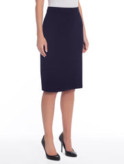 Navy 25" Straight Skirt
