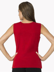 Red 25" Scoop Neck Tank