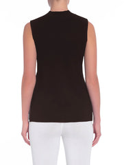 Mock Neck Knit Tank Top