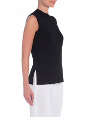 Mock Neck Knit Tank Top