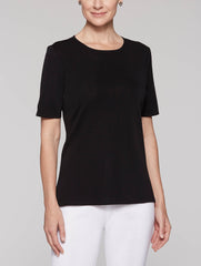 Black Short Sleeve Tunic
