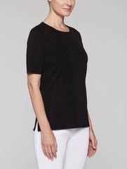 Black Short Sleeve Tunic