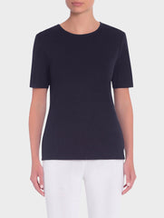 Navy 27" Short Sleeve Tunic