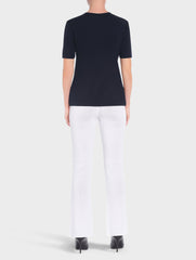 Navy 25" Short Sleeve Tunic