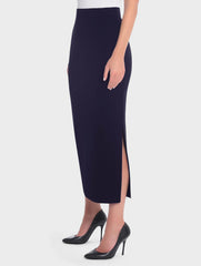Navy 36" Straight Skirt